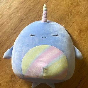 Squishmallow Naomi 16 Inch Narwhal Plush Animal brand new NWT